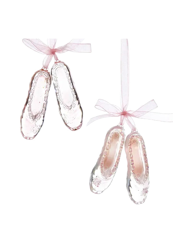 Pink Ballet Shoes Acrylic Ornament (4")
