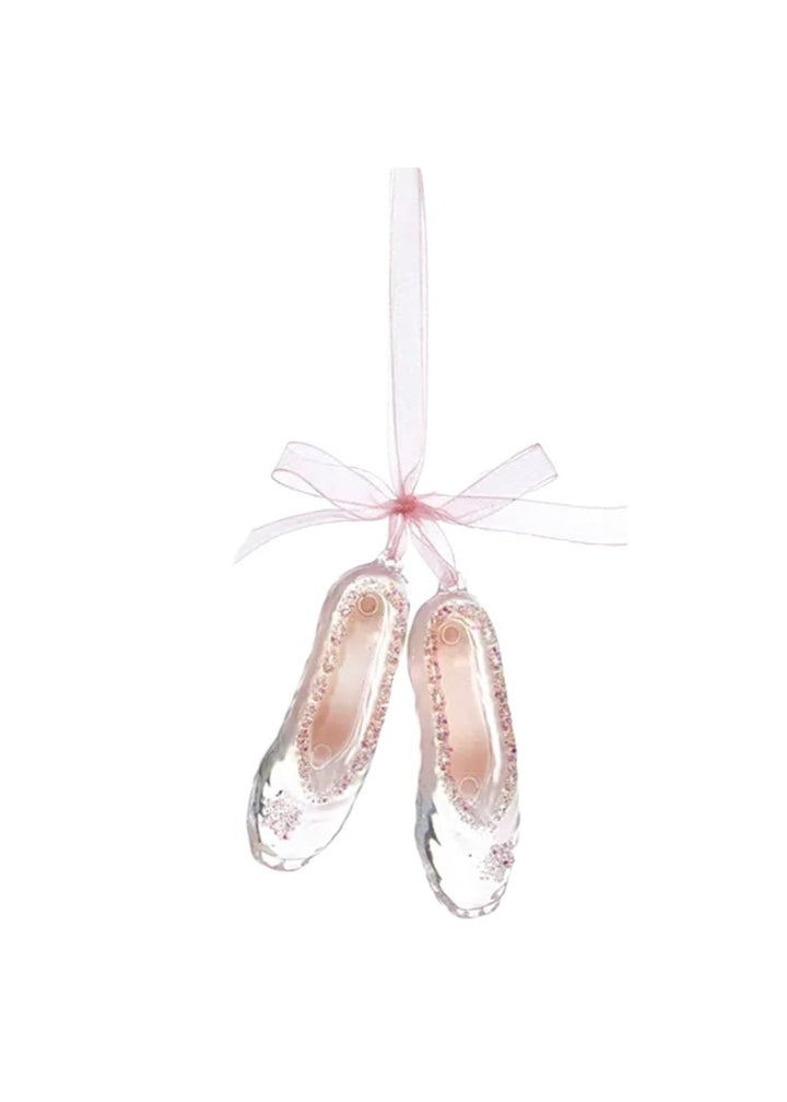 Pink Ballet Shoes Acrylic Ornament (4")
