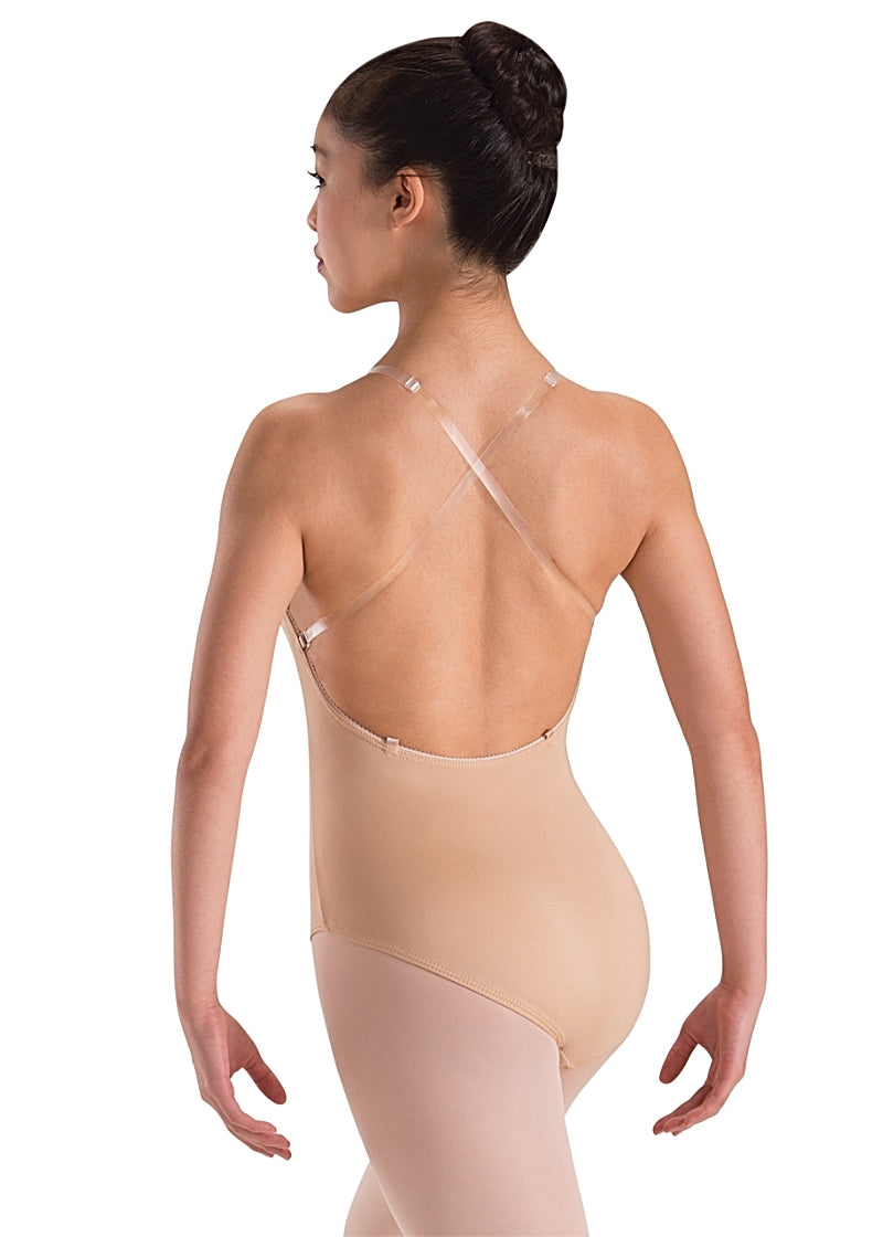 ON SALE Motionwear Youth Adjustable Clear Strap Camisole Leotard