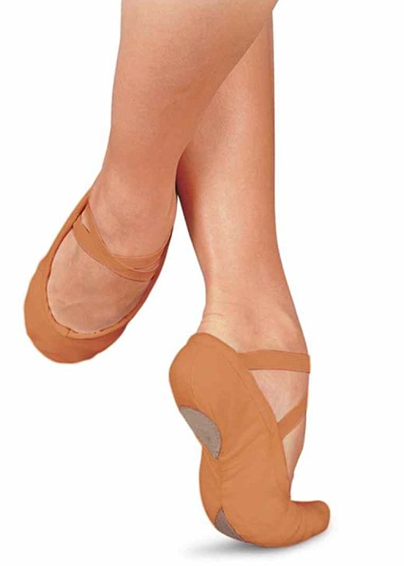 ON SALE Pro 1C Split-Sole Canvas Ballet Shoe (Med. Tan)
