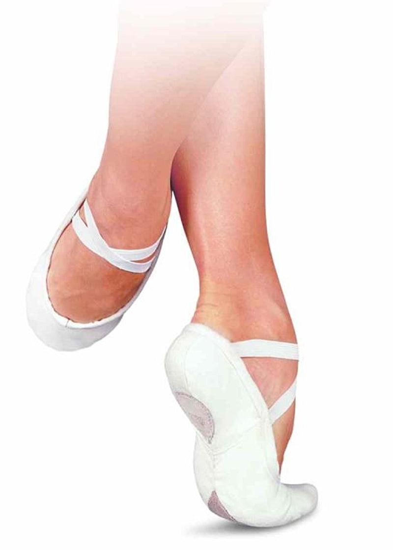 ON SALE Pro 1C Split-Sole Canvas Ballet Shoe (White)