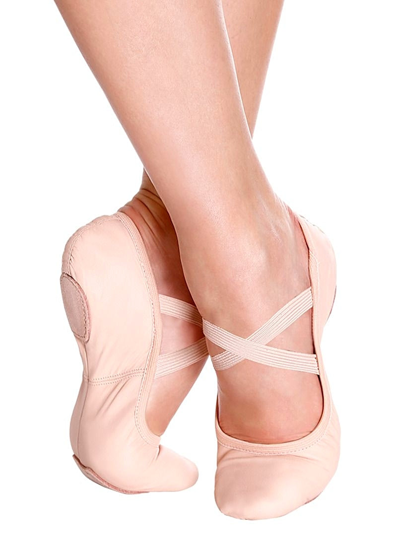 Betty Youth Leather Split-Sole Ballet Shoe (Ballet Pink-40)