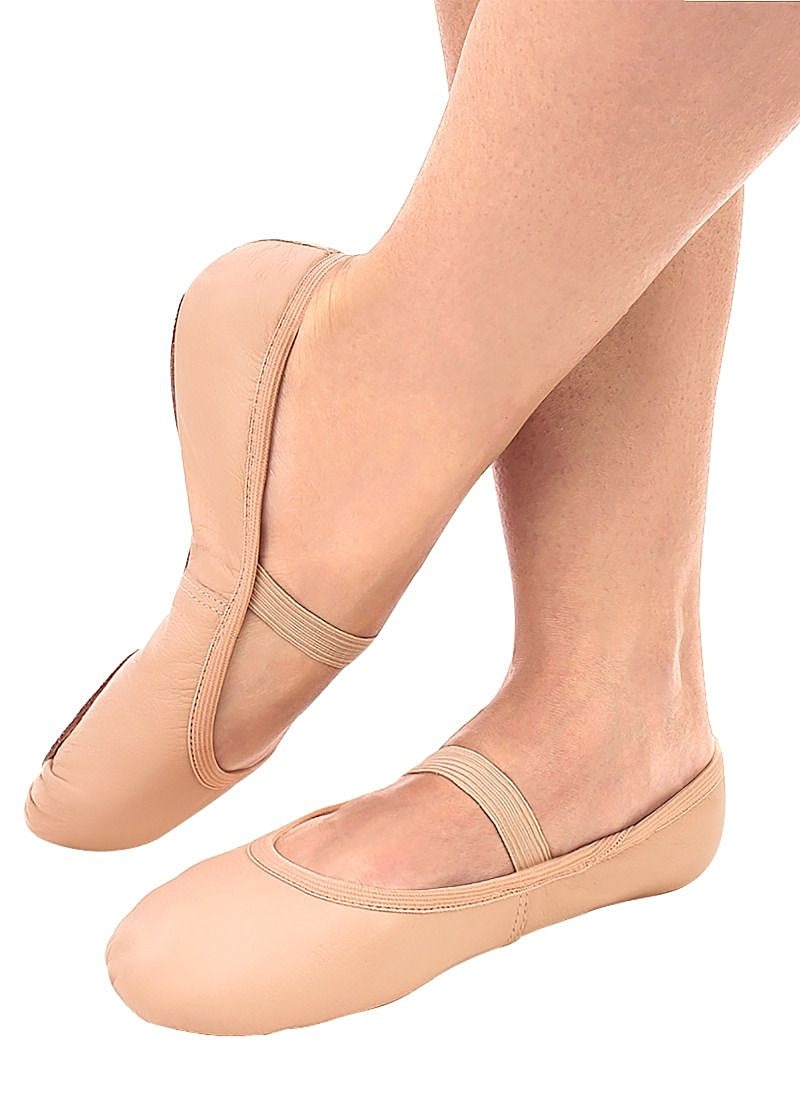 Bella Youth Premium Leather Full Sole Ballet Shoe (Sand)