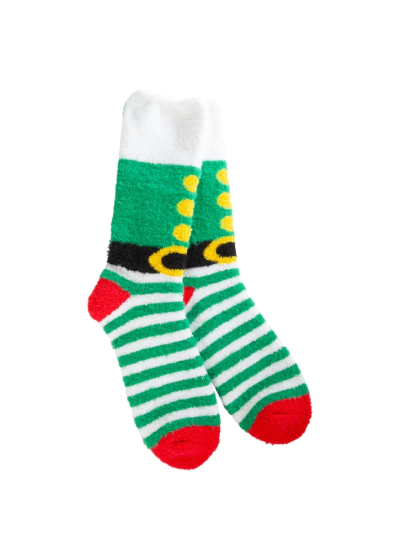 Holiday Cozy Crew Socks (Elf)