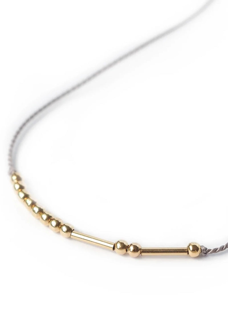 ON SALE Morse Code Necklace (14k Gold)