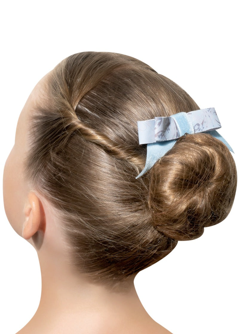 Patterned Bow (Chambray)
