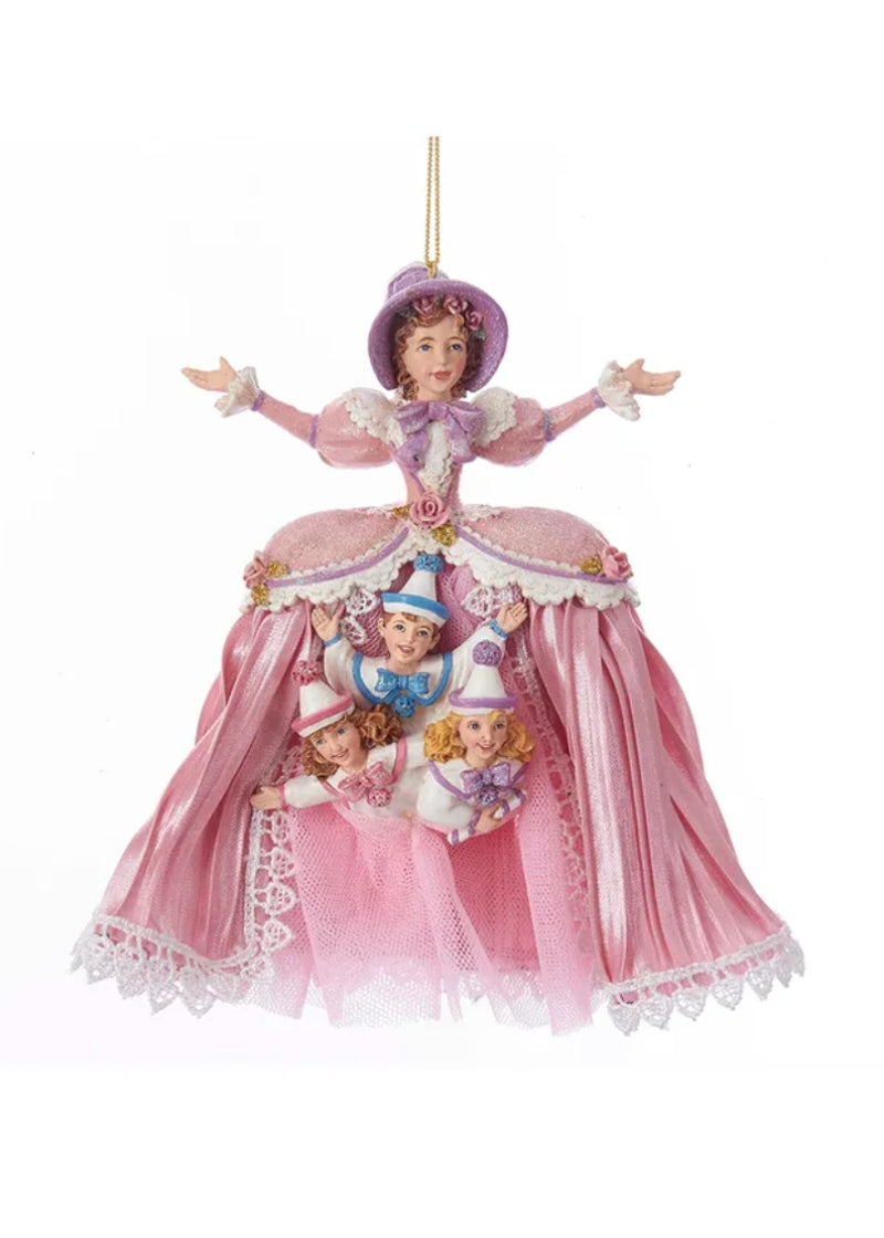 Mother Ginger & Polichinelles Ornament (6.75")