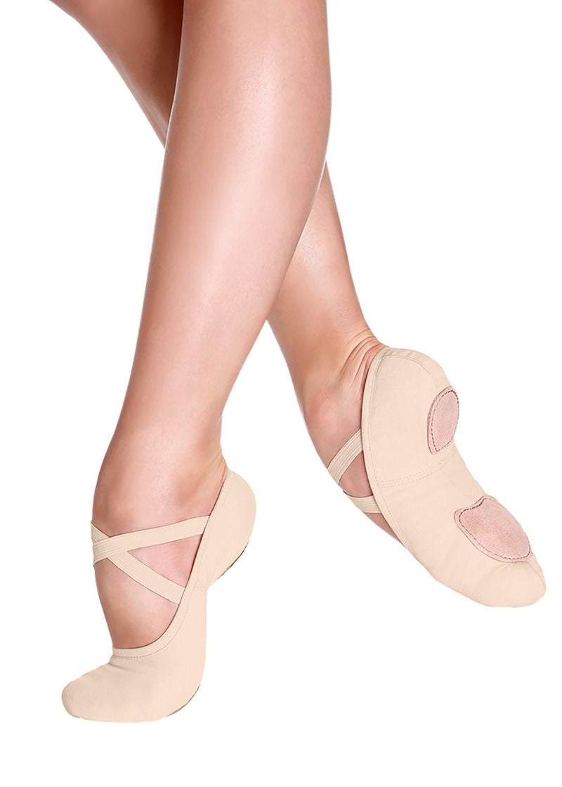 Bliss Youth Stretch Canvas Ballet Shoe (Sand)