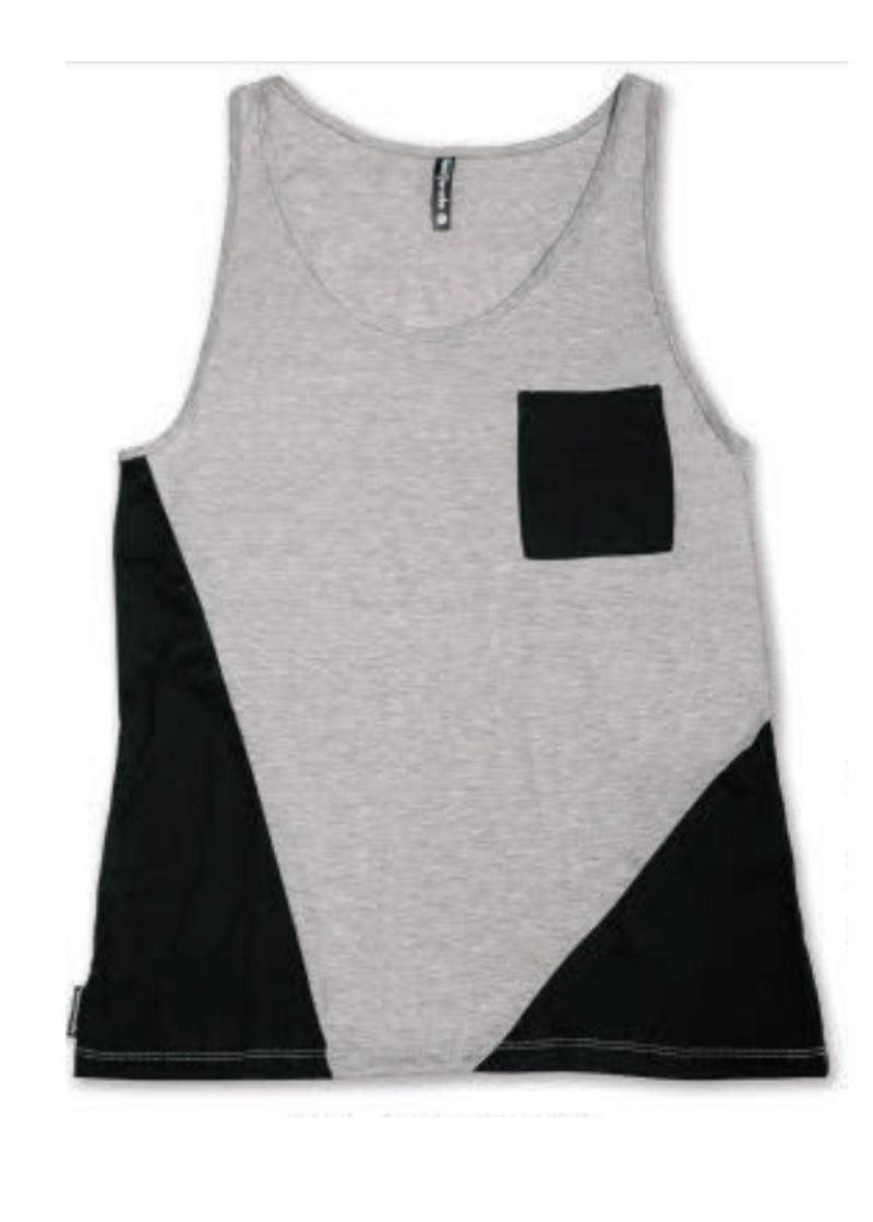ON SALE Colorblock Unisex Tank w/ Pocket