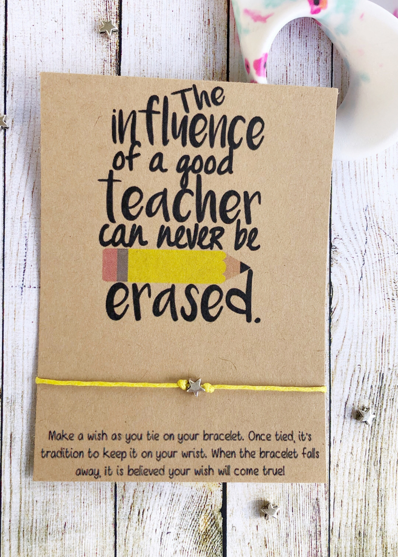 Influence of a Good Teacher Wish Bracelet