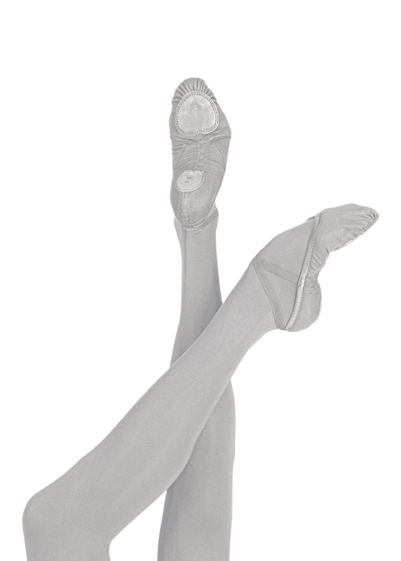 Vesta Stretch Canvas Ballet Shoes (Grey)